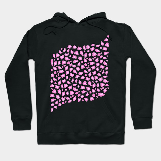 Leopard Print Pink Swirl Hoodie by baysideasobo